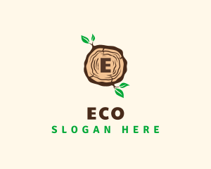 Wood Tree Log Logo