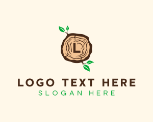 Outdoor - Wood Tree Log logo design