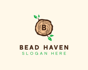 Wood Tree Log logo design