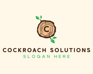 Wood Tree Log logo design