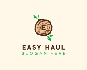 Wood Tree Log logo design