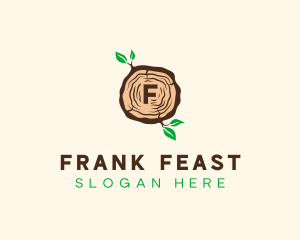 Wood Tree Log logo design