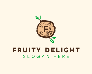 Wood Tree Log logo design