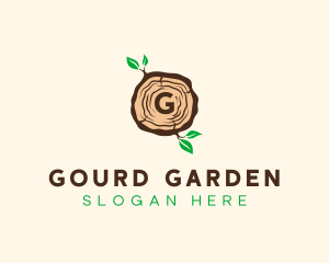 Wood Tree Log logo design