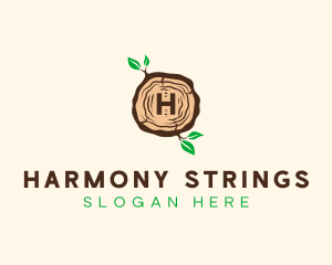 Wood Tree Log logo design