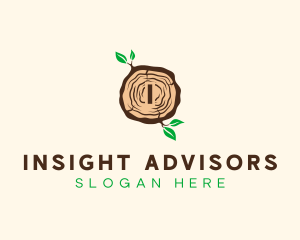 Wood Tree Log logo design