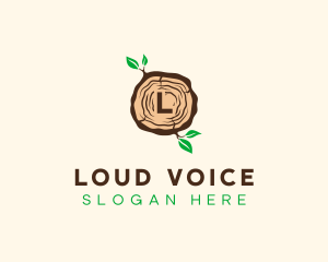 Wood Tree Log logo design