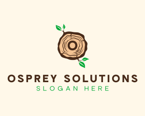 Wood Tree Log logo design