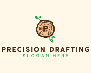 Wood Tree Log logo design