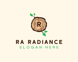 Wood Tree Log logo design