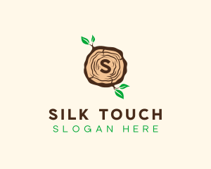 Wood Tree Log logo design