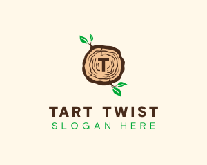 Wood Tree Log logo design