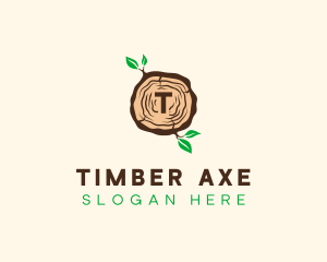 Wood Tree Log logo design