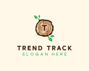 Wood Tree Log logo design