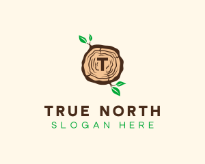 Wood Tree Log logo design