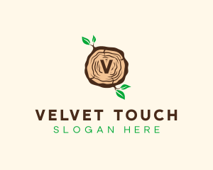 Wood Tree Log logo design