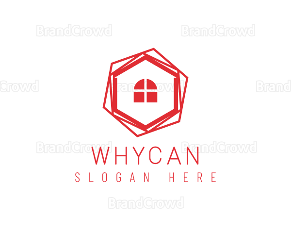 Hexagon House Realtor Logo