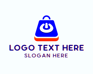 Shopping Bag - Tech Gadget Shopping logo design