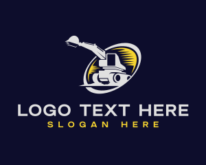 Demolition - Excavation Heavy Equipment logo design