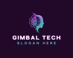 Artificial Intelligence Tech logo design