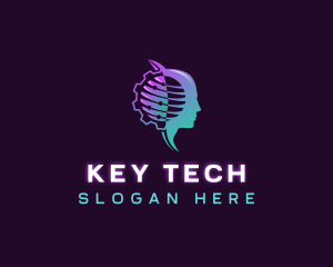 Artificial Intelligence Tech logo design