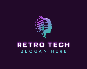 Artificial Intelligence Tech logo design