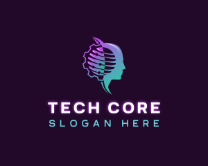 Artificial Intelligence Tech logo design