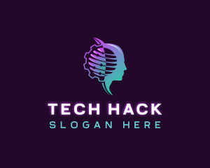 Artificial Intelligence Tech logo design