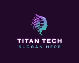 Artificial Intelligence Tech logo design