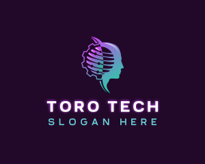 Artificial Intelligence Tech logo design