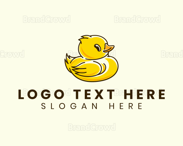 Cute Duck Chick Logo