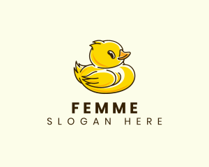 Cute Duck Chick Logo