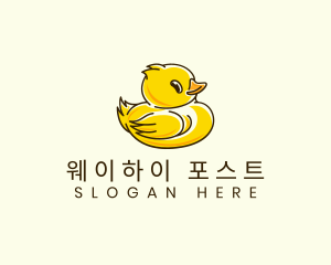 Cute Duck Chick logo design