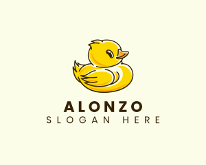 Cute Duck Chick logo design