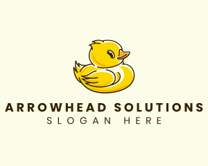 Cute Duck Chick logo design