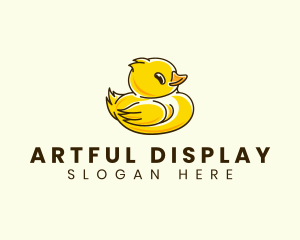 Cute Duck Chick logo design