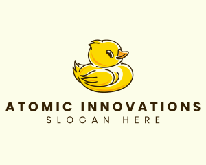 Cute Duck Chick logo design