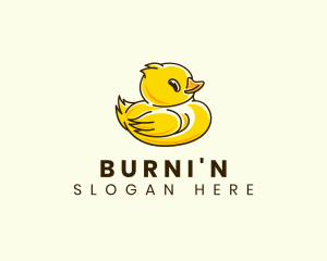 Cute Duck Chick logo design