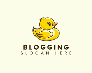 Cute Duck Chick logo design