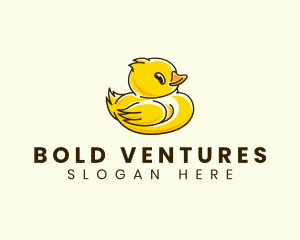 Cute Duck Chick logo design