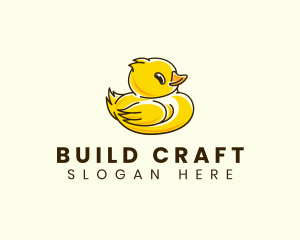 Cute Duck Chick logo design