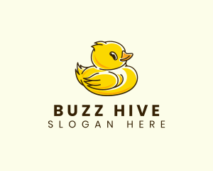 Cute Duck Chick logo design