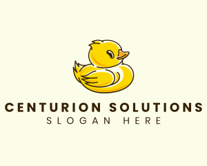 Cute Duck Chick logo design