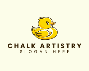 Cute Duck Chick logo design