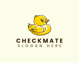 Cute Duck Chick logo design