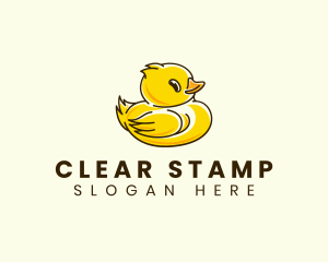 Cute Duck Chick logo design