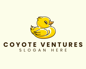 Cute Duck Chick logo design