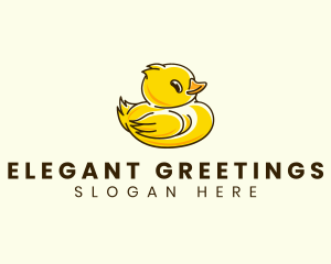 Cute Duck Chick logo design