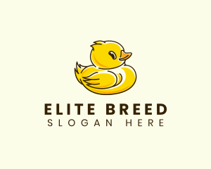 Cute Duck Chick logo design