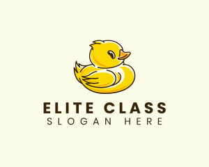 Cute Duck Chick logo design